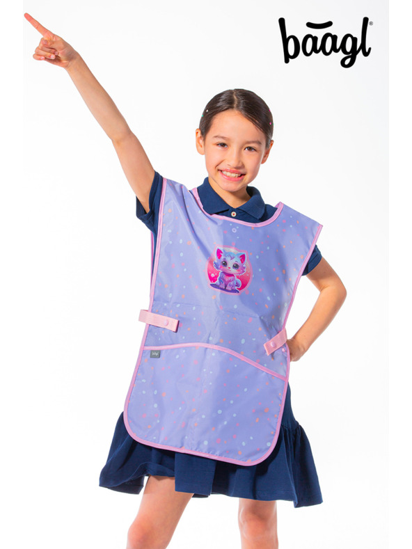 BAAGL  Fialová detská zástera Domáce zvieratá Baagl