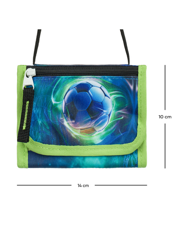 BAAGL  Modrá peňaženka na krk Futbalová lopta Baagl