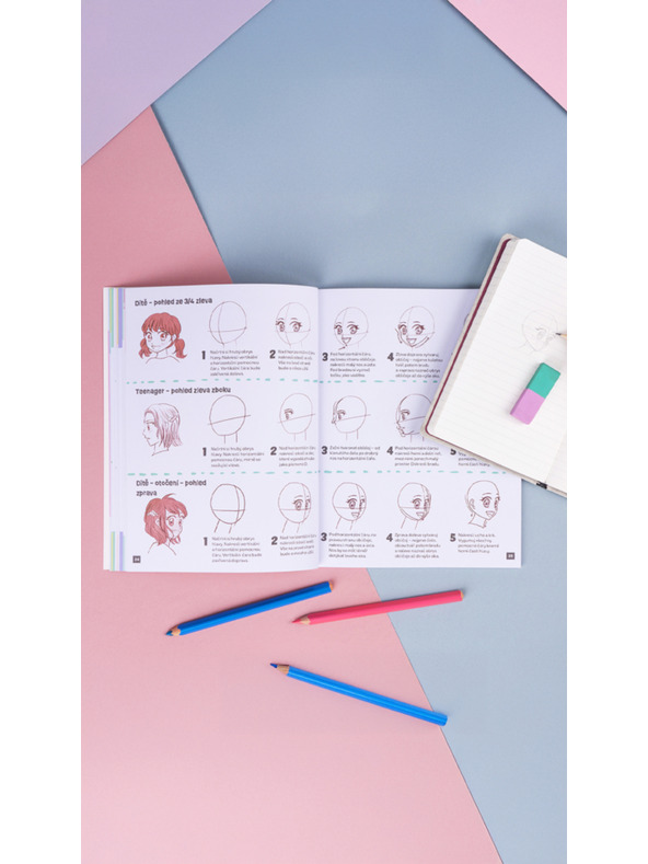 BAAGL  Ako kresliť KAWAII MANGA: POSTAVY – Krok za krokom s MISAKO