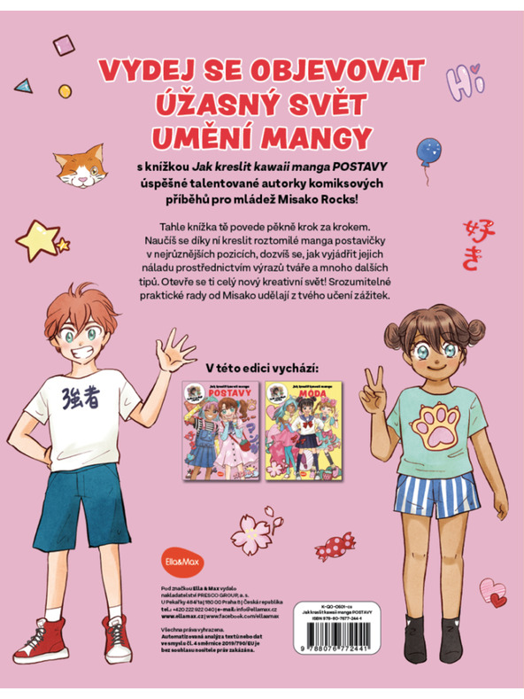 BAAGL  Ako kresliť KAWAII MANGA: POSTAVY – Krok za krokom s MISAKO