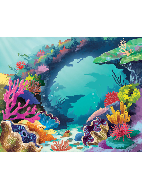 BAAGL  Čítaj a nalepuj – POD HLADINOU, kniha so samolepkami