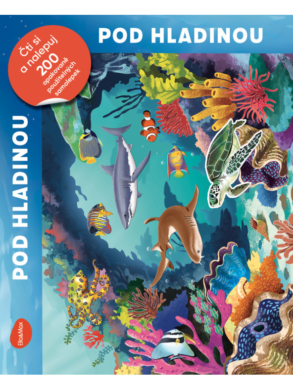 BAAGL  Čítaj a nalepuj – POD HLADINOU, kniha so samolepkami