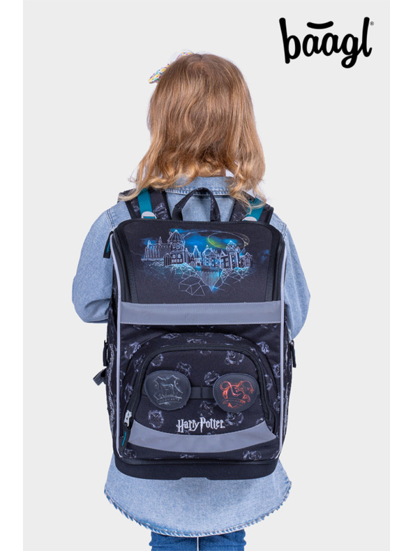 BAAGL  BAAGL Školská aktovka Zippy plus Bradavice Lumos