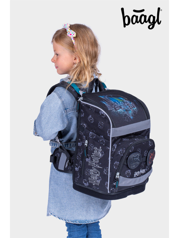 BAAGL  BAAGL Školská aktovka Zippy plus Bradavice Lumos