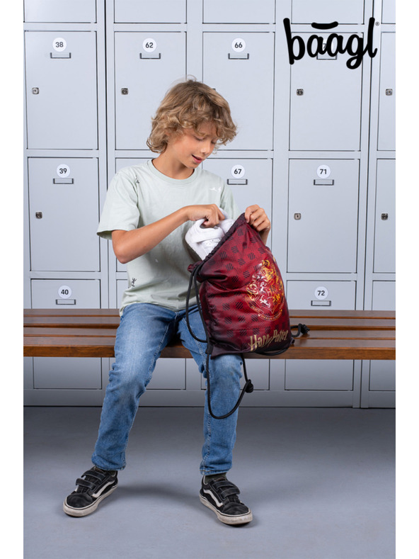 BAAGL  BAAGL SET 3 Skate Harry Potter Rokfort vínový: batoh, peračník, vrecko
