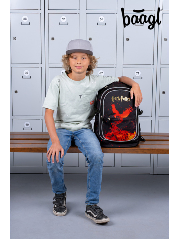 BAAGL  BAAGL SET 3 Core Harry Potter Fénix: batoh, peračník, vrecko