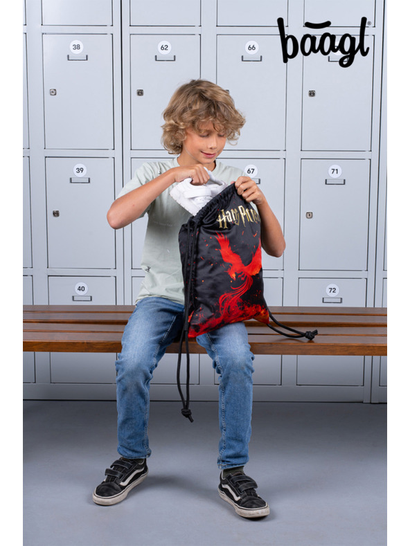 BAAGL  BAAGL SET 3 Core Harry Potter Fénix: batoh, peračník, vrecko