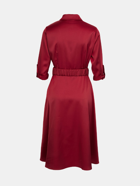 Orsay Vínové dámske košeľové šaty ORSAY