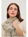 Moodo Vzorovaný šál olivový Moodo