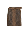 Orsay Hnedá dámska koženková sukňa ORSAY