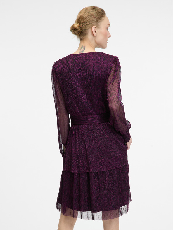 Orsay Fialové dámske šaty ku kolenám ORSAY