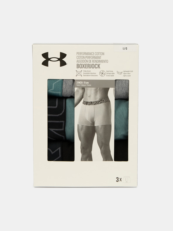 Under Armour Pánske boxerky Under Armour M UA Perf Cotton 3in - 3pk
