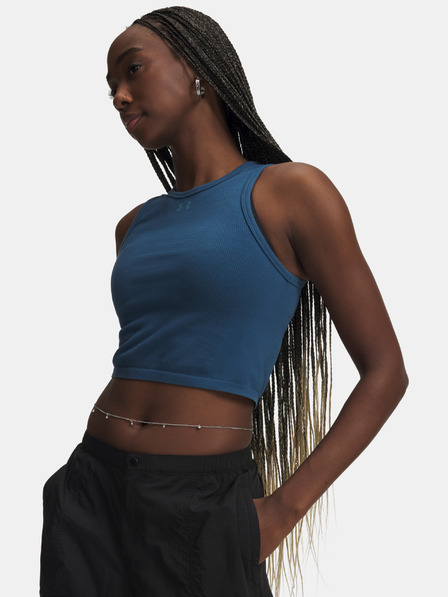 Under Armour Dámske tielko Under Armour Seamless Cotton Hand Tank-BLU