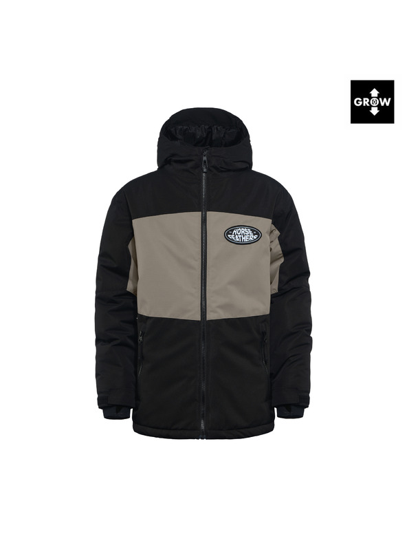Horsefeathers Detská bunda Juno - black/taupe
