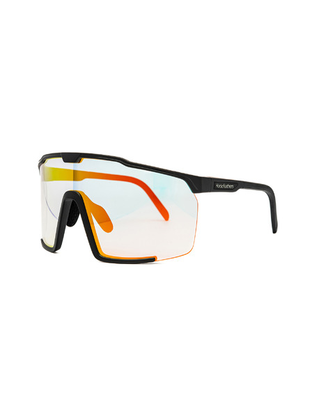 Horsefeathers Fotochromatické okuliare Proton - matná čierna/zrkadlovo červená