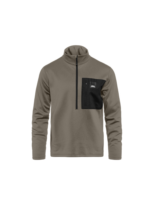 Horsefeathers Funkčná mikina Miner - taupe