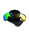 Horsefeathers Snowboardové okuliare Lynx - black/mirror green