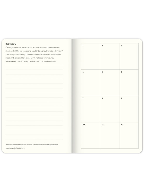 ELLA & MAX Nedatovaný plánovač Note to self, 5 minút denne, 13 × 21 cm