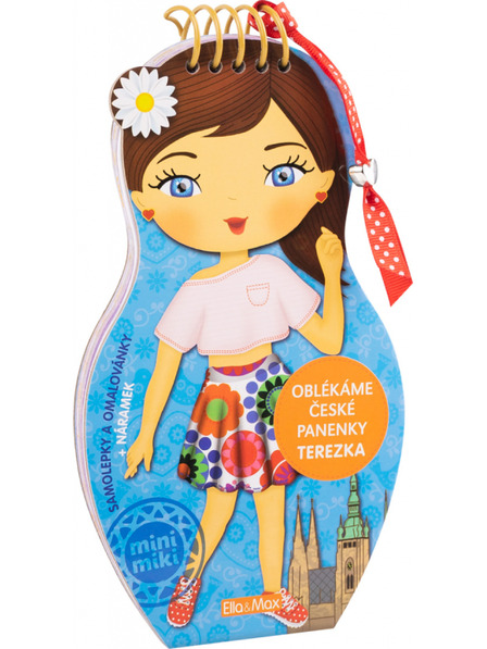 ELLA & MAX Obliekame české bábiky TEREZKA – omaľovánky