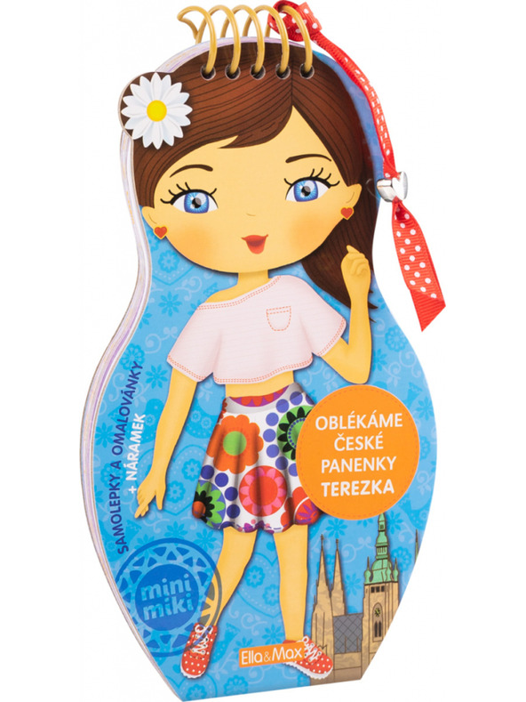 ELLA & MAX Obliekame české bábiky TEREZKA – omaľovánky