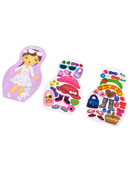 ELLA & MAX Obliekame české bábiky TEREZKA – omaľovánky