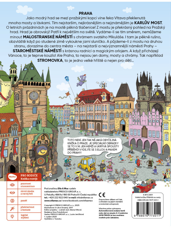 ELLA & MAX Na cesty – Veľká knižka PRAHA