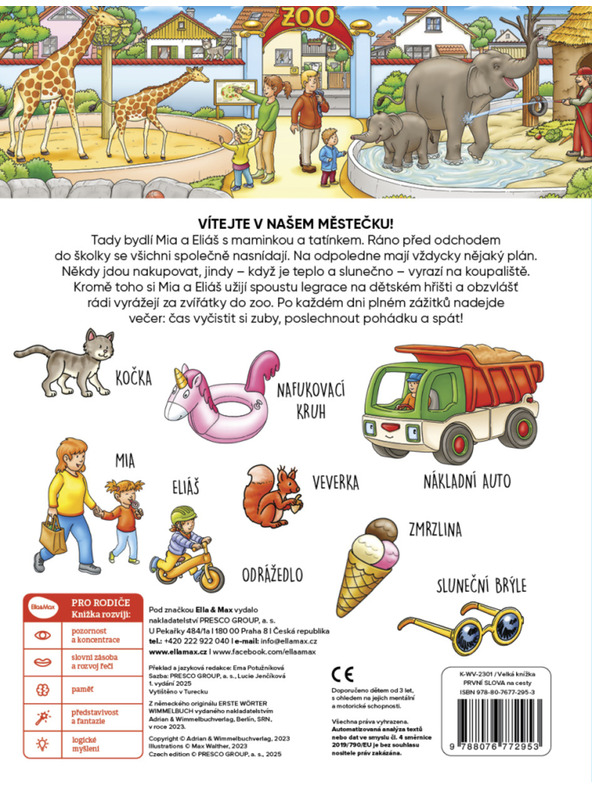 ELLA & MAX Na cesty – Veľká knižka PRVÉ SLOVÁ