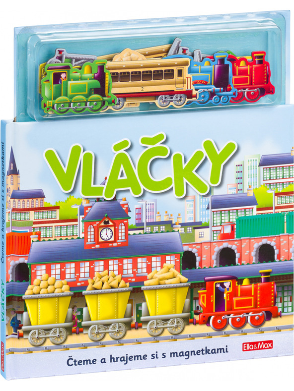 ELLA & MAX VLÁČIKY ─ Knižka s magnetkami