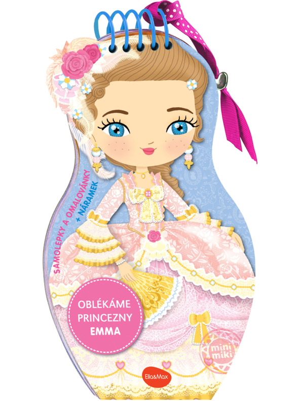 ELLA & MAX Obliekame bábiky PRINCEZNÁ EMMA – Omaľovánky