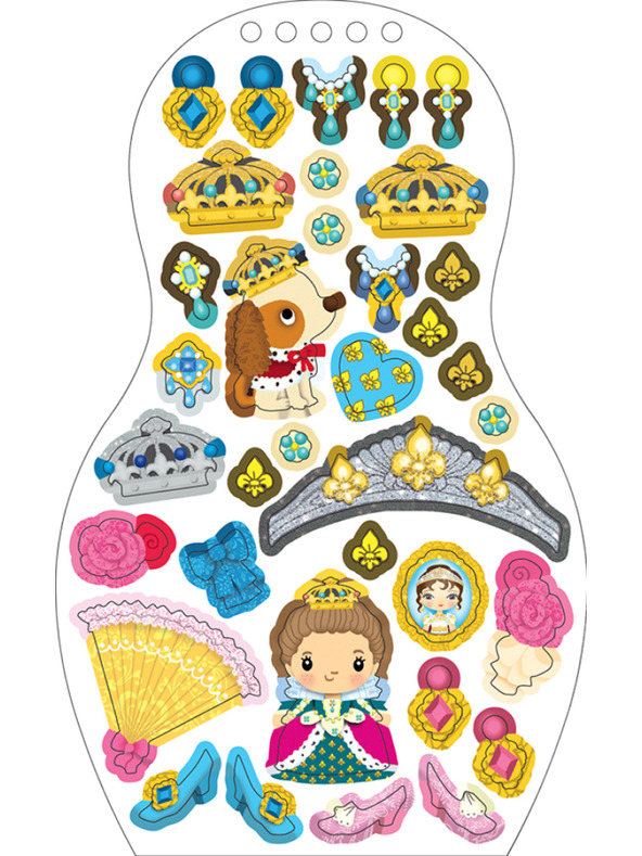 ELLA & MAX Obliekame bábiky PRINCEZNÁ EMMA – Omaľovánky