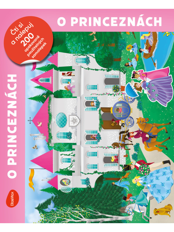 ELLA & MAX Čítaj a lepuj – O PRINCEZNÝCH, kniha so samolepkami