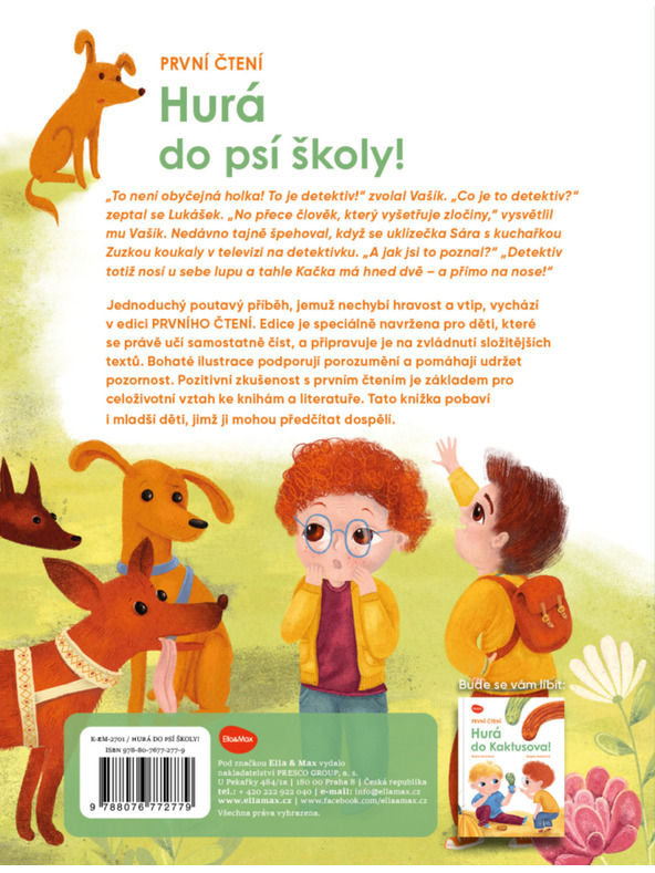ELLA & MAX Prvé čítanie – HURÁ DO PSEJ ŠKOLY!