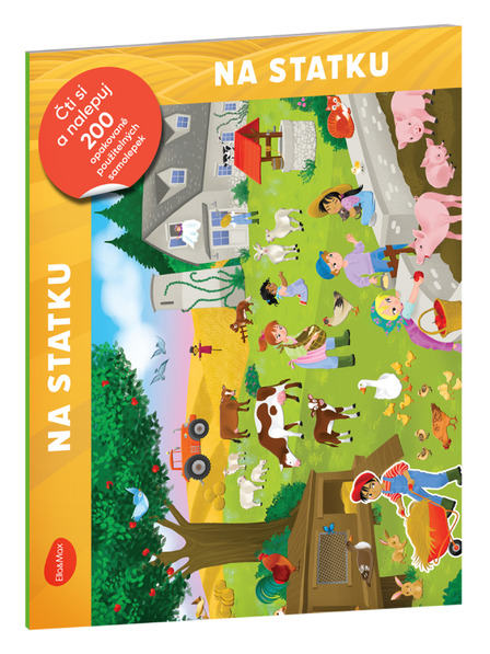 ELLA & MAX Čítaj a lepuj – NA STATKU, kniha so samolepkami