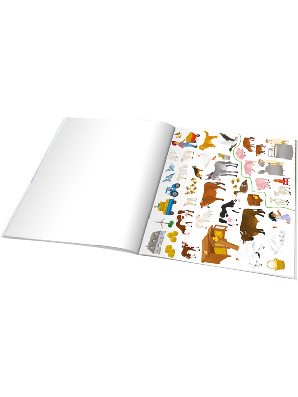 ELLA & MAX Čítaj a lepuj – NA STATKU, kniha so samolepkami