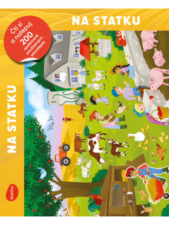 ELLA & MAX Čítaj a lepuj – NA STATKU, kniha so samolepkami