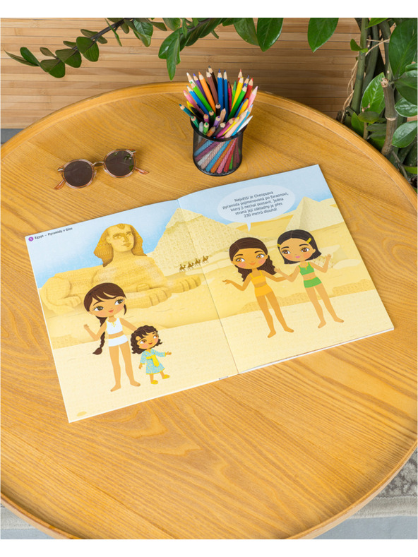 ELLA & MAX Šaty z celého sveta DIVY SVETA – Kniha samolepiek