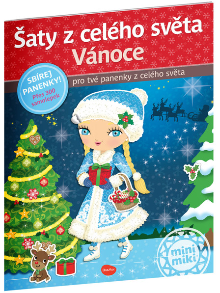 ELLA & MAX Šaty z celého sveta VIANOCE ─ Knižka samolepiek