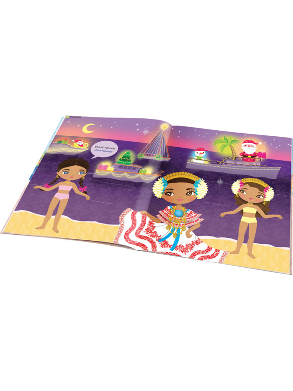 ELLA & MAX Šaty z celého sveta VIANOCE ─ Knižka samolepiek