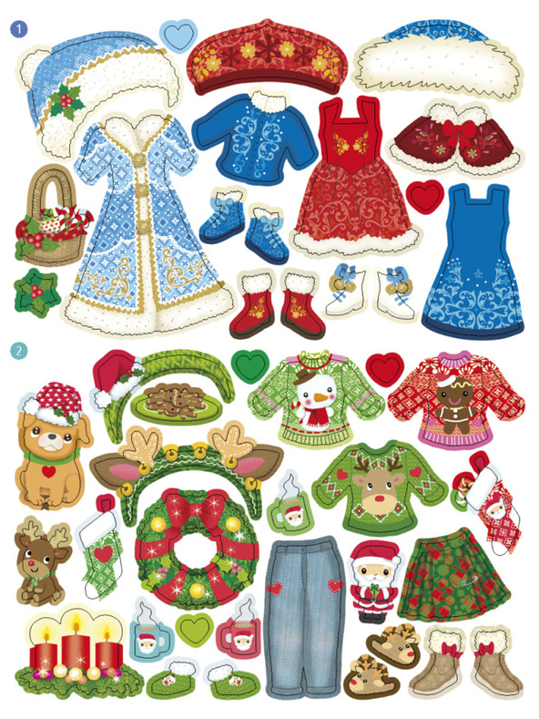 ELLA & MAX Šaty z celého sveta VIANOCE ─ Knižka samolepiek