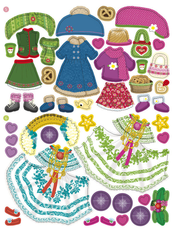 ELLA & MAX Šaty z celého sveta VIANOCE ─ Knižka samolepiek