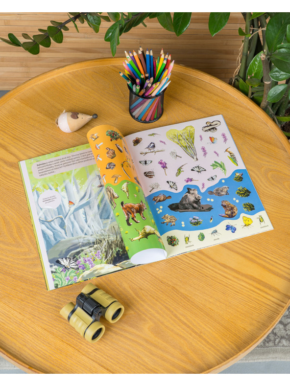 ELLA & MAX KOUZELNÝ SVĚT LESA – Knižka samolepiek