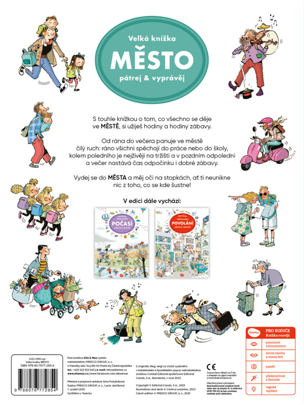 ELLA & MAX Veľká knižka MESTO – Pátraj & rozprávaš