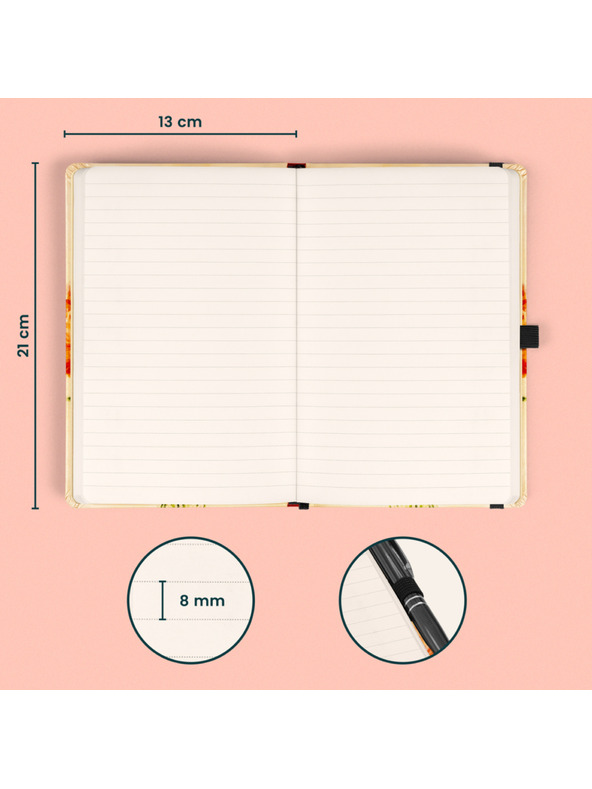 NOTIQUE NOTIQUE Poznámky Maky Kateřiny Winterové, linkovaný, 13 x 21 cm