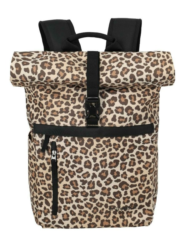 Travelite Batoh Travelite Basics Rollup Backpack Leopard
