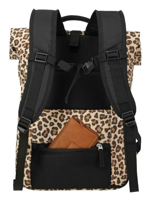 Travelite Batoh Travelite Basics Rollup Backpack Leopard