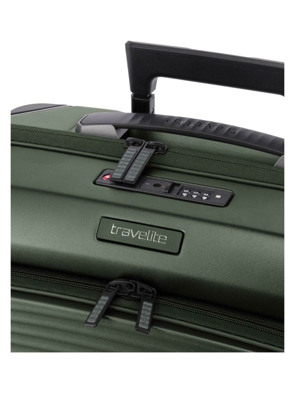 Travelite Cestovný kufor Travelite Millennium S Front pocket Pine Green