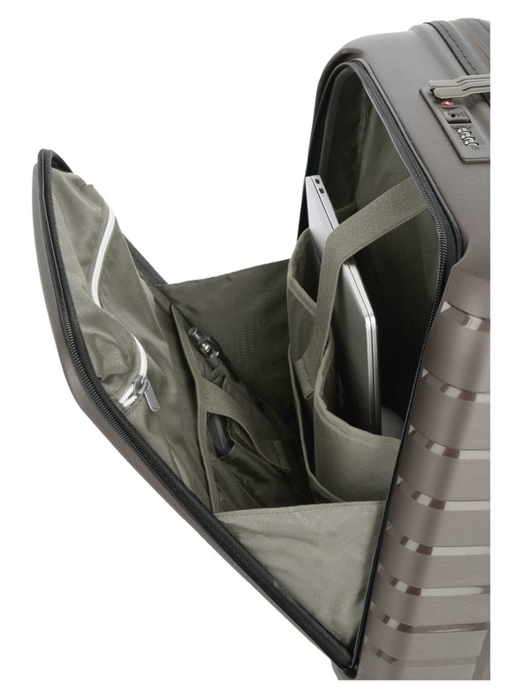 Travelite Cestovný kufor Travelite Air Base 4w S Front pocket Coffee