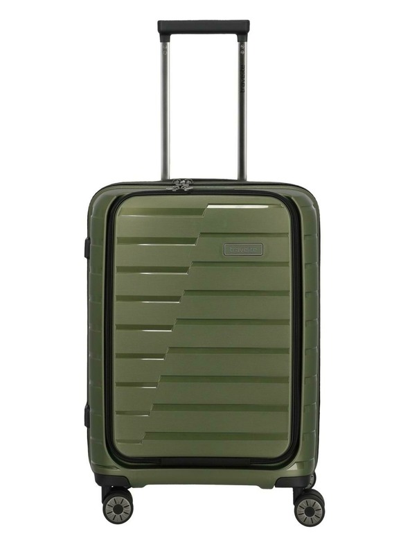 Travelite Cestovný kufor Travelite Air Base 4w S Front pocket Olive