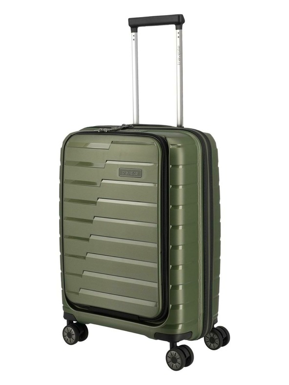 Travelite Cestovný kufor Travelite Air Base 4w S Front pocket Olive