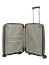 Travelite Cestovný kufor Travelite Air Base 4w S Front pocket Olive
